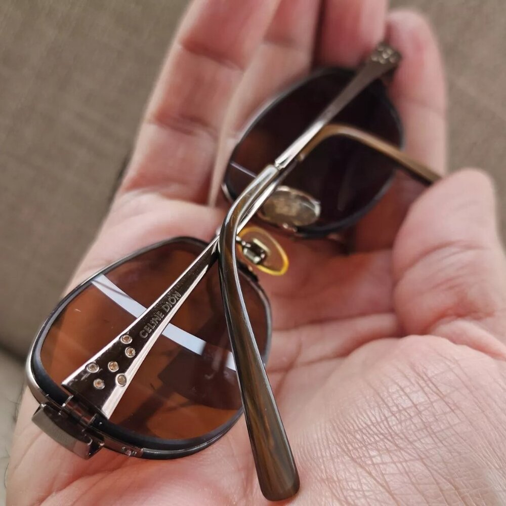 Celine Dion Women Eyeglasses CD5771 Brown Tone Half Rim Glasses 56[]15 135 - Picture 3 of 12